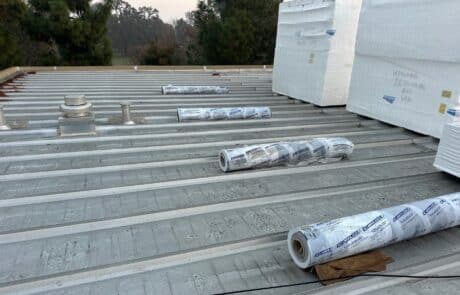 Flute fill TPO restoration system 10000 sq ft Ceres CA