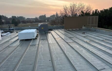 Flute fill TPO restoration system 10000 sq ft Ceres CA