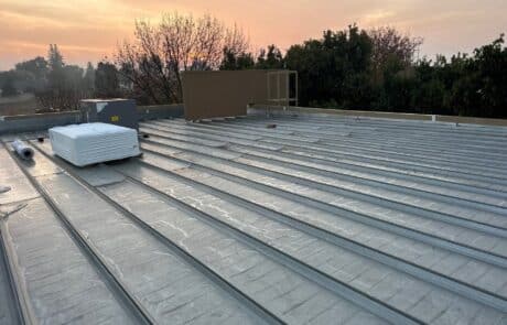 Flute fill TPO restoration system 10000 sq ft Ceres CA