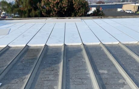 Flute fill TPO restoration system 10000 sq ft Ceres CA