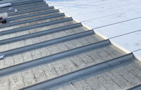 Flute fill TPO restoration system 10000 sq ft Ceres CA