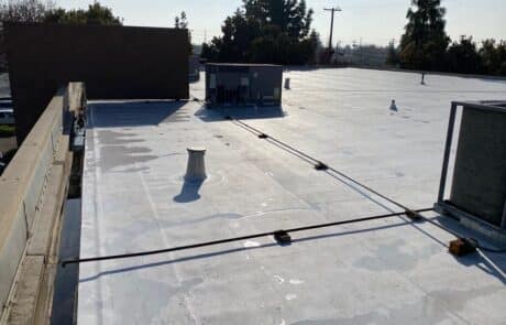 Flute fill TPO restoration system 10000 sq ft Ceres CA