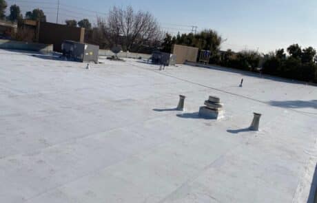 Flute fill TPO restoration system 10000 sq ft Ceres CA