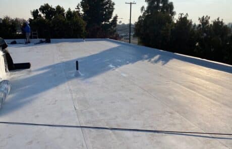 Flute fill TPO restoration system 10000 sq ft Ceres CA