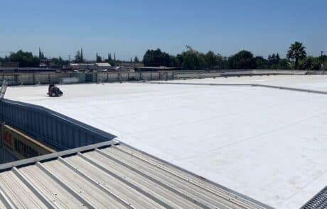 Flute fill TPO retrofit 17000 sq ft Waterford CA Peterson Roofing 10 Flute fill TPO retrofit 17000 sq ft Waterford CA Peterson Roofing