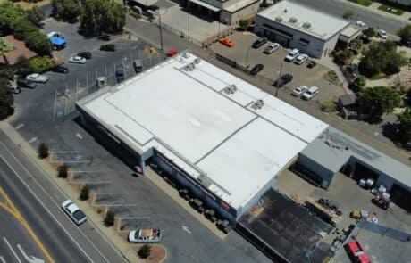 Flute fill TPO retrofit 17000 sq ft Waterford CA Peterson Roofing 2 Flute fill TPO retrofit 17000 sq ft Waterford CA Peterson Roofing