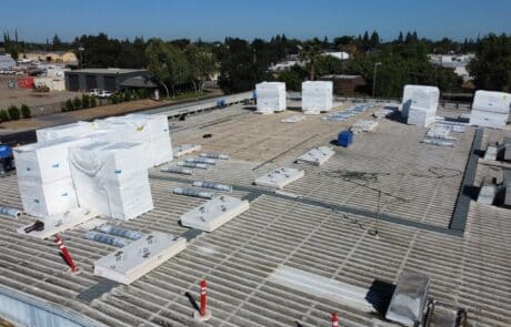 roofing contractors waterford ca Flute fill TPO retrofit 17000 sq ft Waterford CA Peterson Roofing