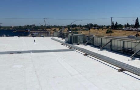 Flute fill TPO retrofit 17000 sq ft Waterford CA Peterson Roofing 4 Flute fill TPO retrofit 17000 sq ft Waterford CA Peterson Roofing