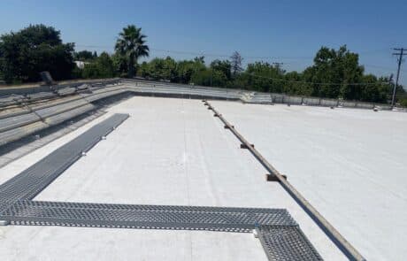 Flute fill TPO retrofit 17000 sq ft Waterford CA Peterson Roofing 5 Flute fill TPO retrofit 17000 sq ft Waterford CA Peterson Roofing