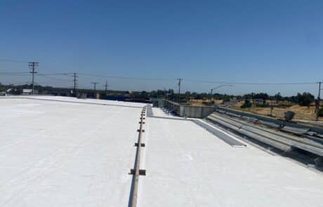 Flute fill TPO retrofit 17000 sq ft Waterford CA Peterson Roofing 6 Flute fill TPO retrofit 17000 sq ft Waterford CA Peterson Roofing
