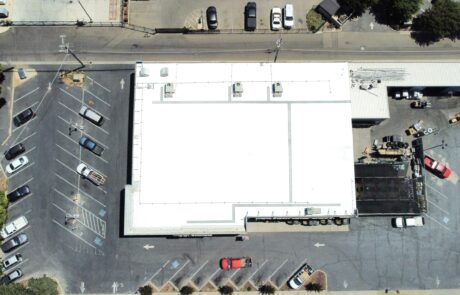 TPO-flute-fill-metal-retrofit-roofing-system-Carlisle-60-mil-roofing-company-in-modesto-Modesto-Califo (2) TPO Flute Fill Metal Retrofit Roof Installation Modesto CA