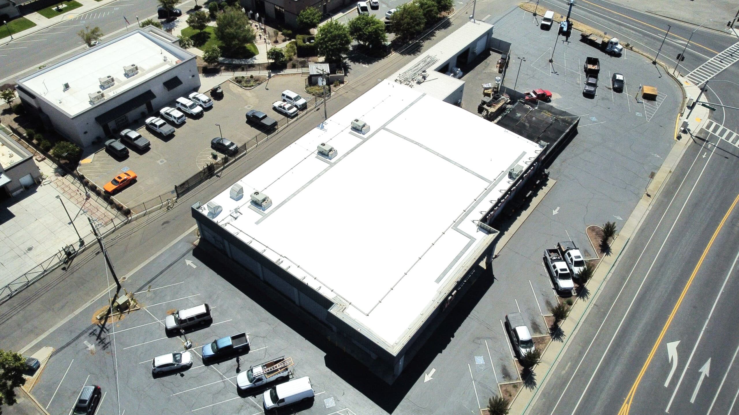 TPO Flute Fill Metal Retrofit Roof Installation Modesto CA