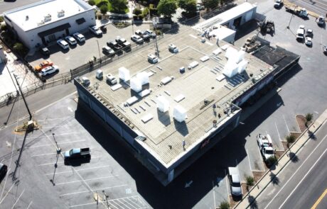 TPO-flute-fill-metal-retrofit-roofing-system-Carlisle-60-milroofing-contractors-in-modesto-ca-Modesto-Cali TPO Flute Fill Metal Retrofit Roof Installation Modesto CA