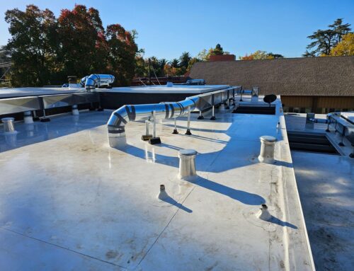 Commercial Roof Replacement, 60 Mil Carlisle TPO Overlay, Sacramento CA