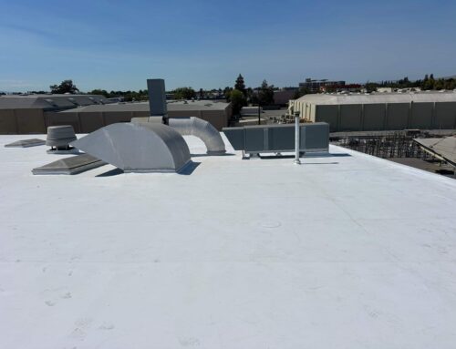 Commercial Roof Replacement, 60 Mil TPO Flute Fill Single-Ply Retrofit System, San Jose CA