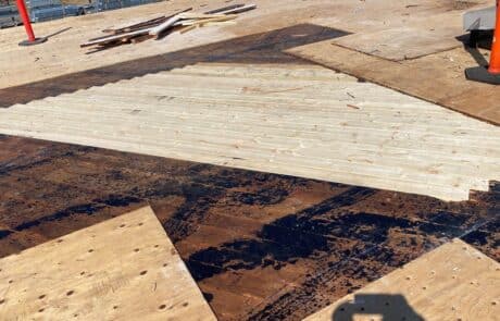 Commercial Roof Replacement, EPDM Full Tear-Off, 60 mil Carlisle Single-Ply TPO Roofing System, Skylight Fabrication and Installation, Stockton CA, Peterson Roofing, commercial roofing, flat roof replacement, EPDM roof removal, commercial skylight replacement, dry rot roof repair, insulation and cover board installation