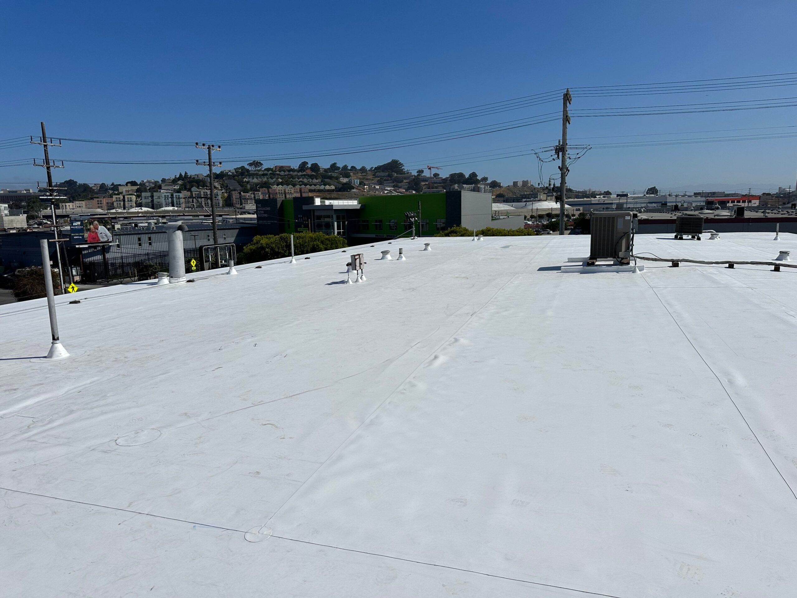 Commercial Roof Replacement, Full Tear-Off, Plywood Deck Replacement, Dry Rot Repair, TPO, Single-Ply Roofing System, San Francisco CA, (2) Commercial Roof Replacement, Full Tear-Off, Plywood Deck Replacement, Dry Rot Repair, TPO, Single-Ply Roofing System, San Francisco CA, Peterson Roofing, commercial roofing contractor San Francisco, commercial TPO roofing system, insulation and cover board installation