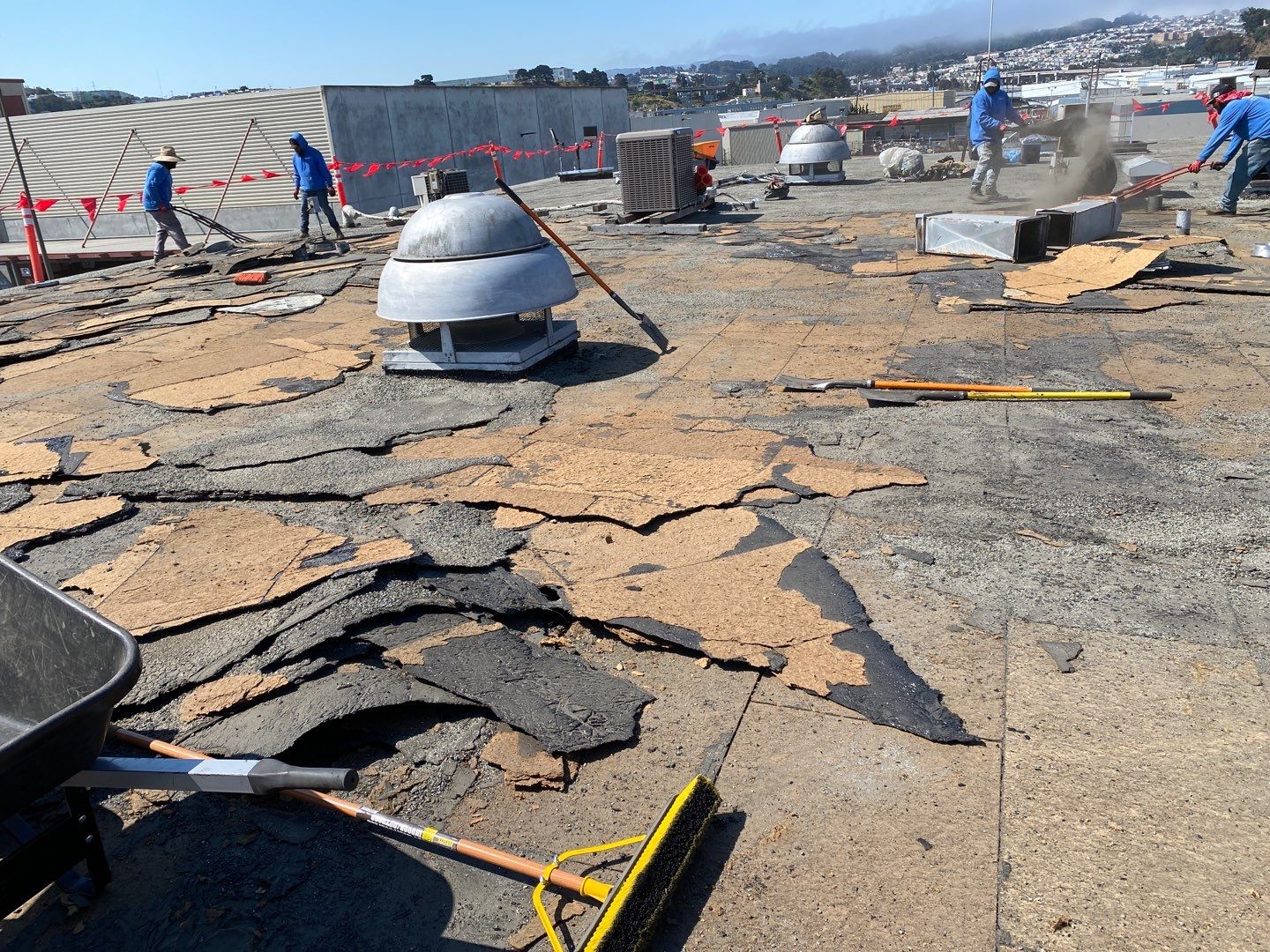 Commercial Roof Replacement, Full Tear-Off, Plywood Deck Replacement, Dry Rot Repair, TPO, Single-Ply Roofing System, San Francisco CA, (5) Commercial Roof Replacement, Full Tear-Off, Plywood Deck Replacement, Dry Rot Repair, TPO, Single-Ply Roofing System, San Francisco CA, Peterson Roofing, commercial roofing contractor San Francisco, commercial TPO roofing system, insulation and cover board installation