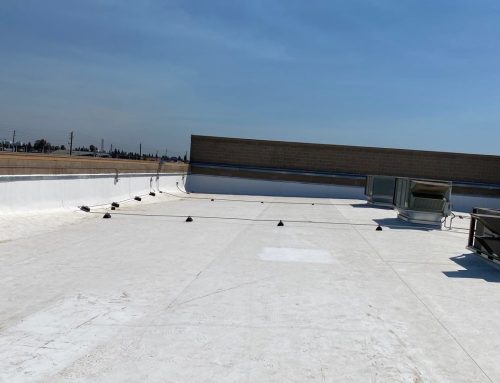 13,000 sq ft Commercial Roof Replacement – TPO, Modesto CA