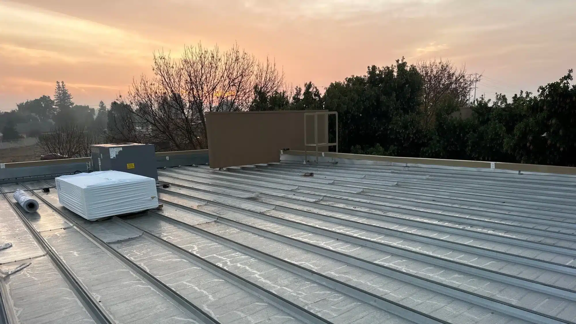 metal roofing system installed on home in Central Valley climate